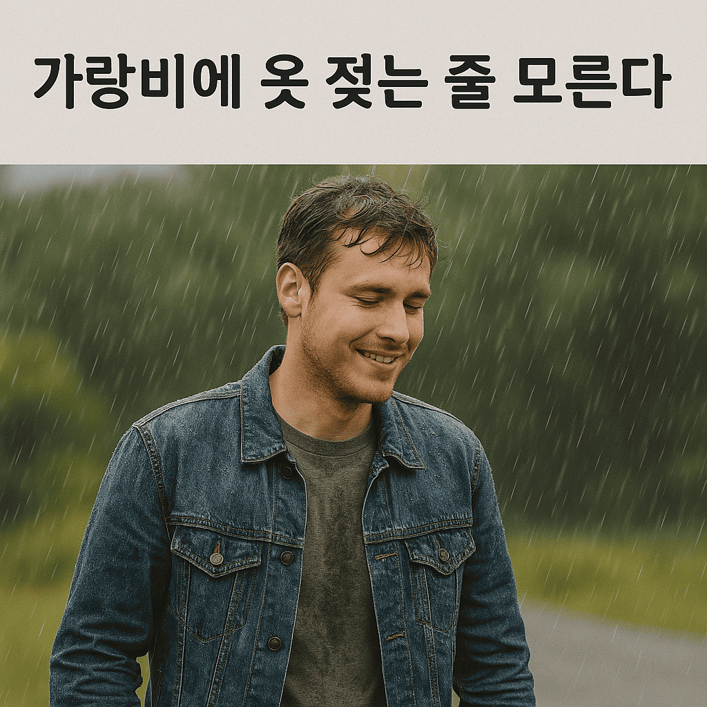 가랑비에 옷 젖는 줄 모른다