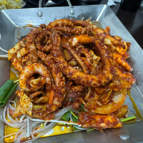고수의 부엌 철판낙지볶음