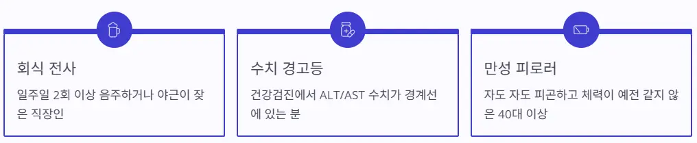 추천 대상 관리