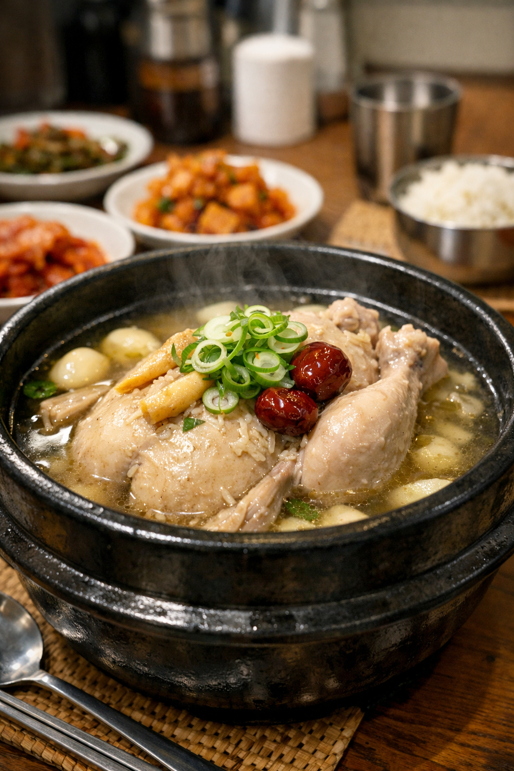 영양이 풍부한 삼계탕 이미지