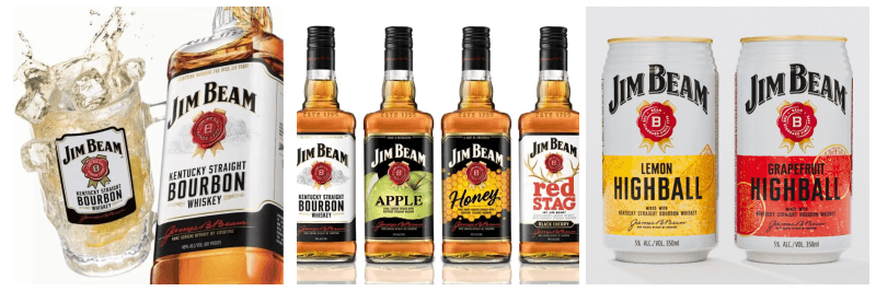 짐빔 화이트, 블랙, 애플, 하이볼 사진