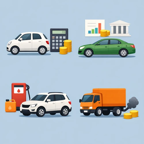 차종별 자동차 세금 개념도