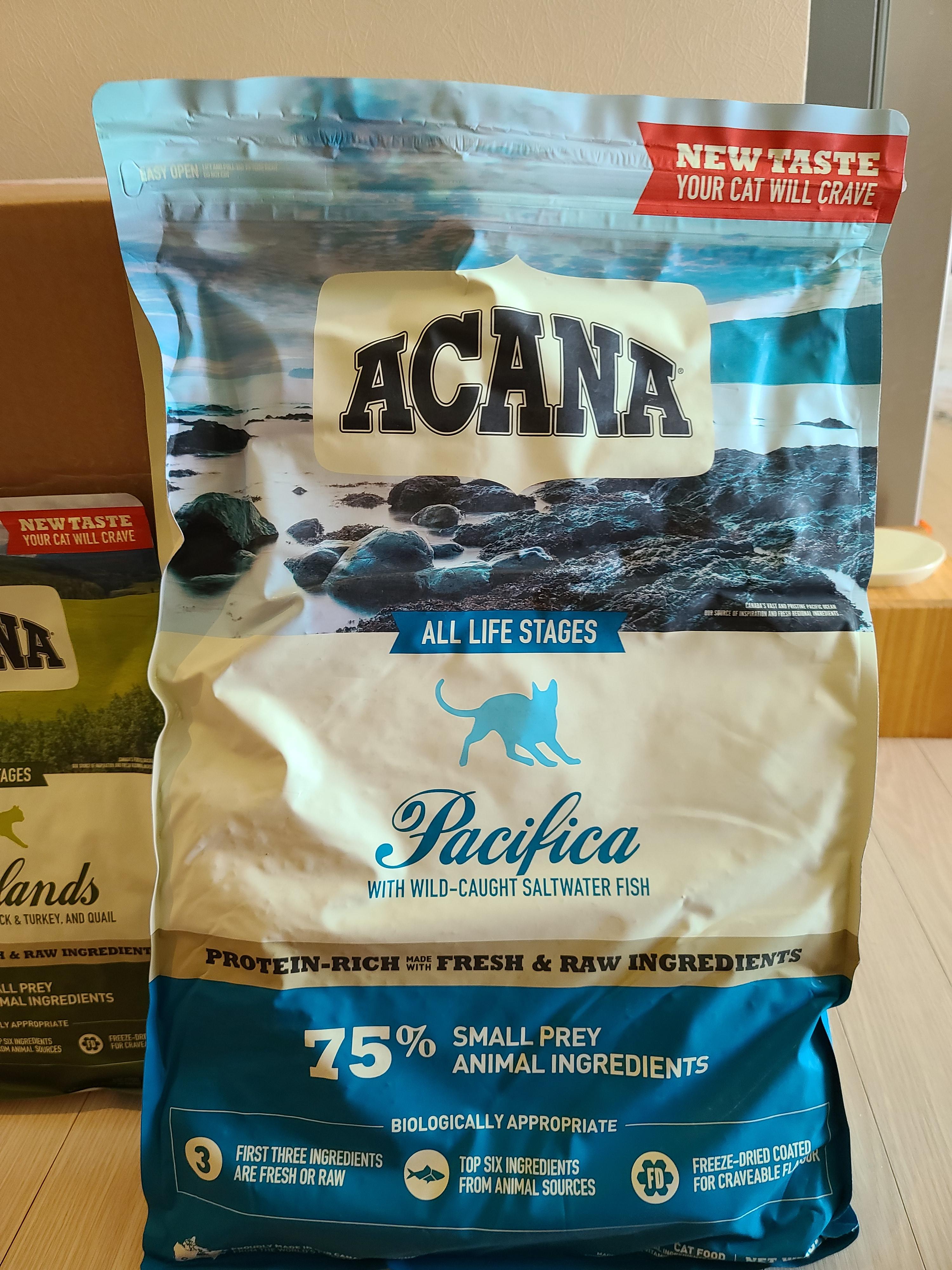 아카나 그래스랜드 캣. 고양이들에게 새로운 사료를 테스트해봤다.