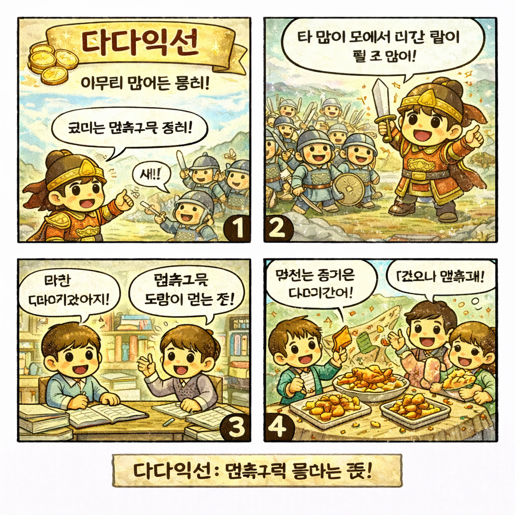 다다익선 사자성어 이미지