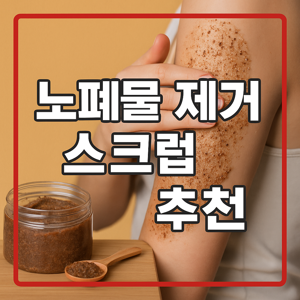 노폐물 제거 스크럽 추천