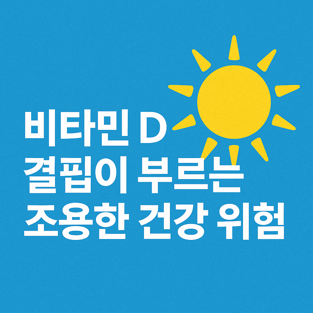 비타민 D 결핍이 부르는 조용한 건강 위험