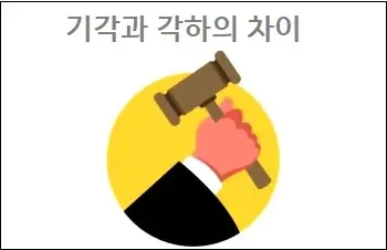기각과 각하의 차이