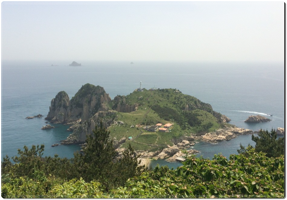 정상에서 바라본 소매물도