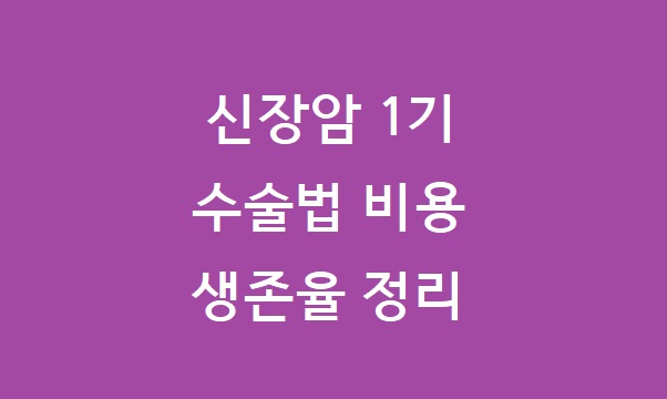 신장암 1기