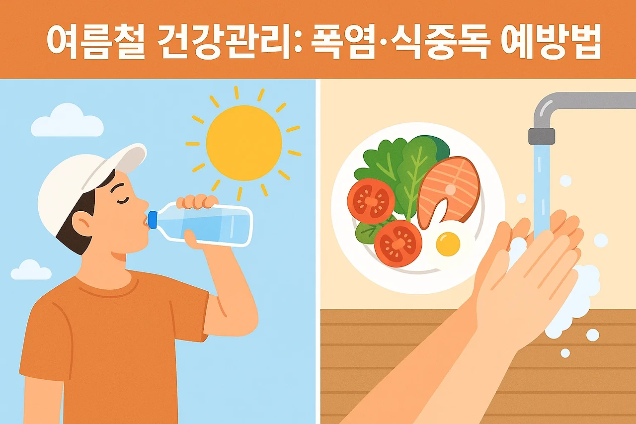 여름철 건강관리: 폭염과 식중독 예방법