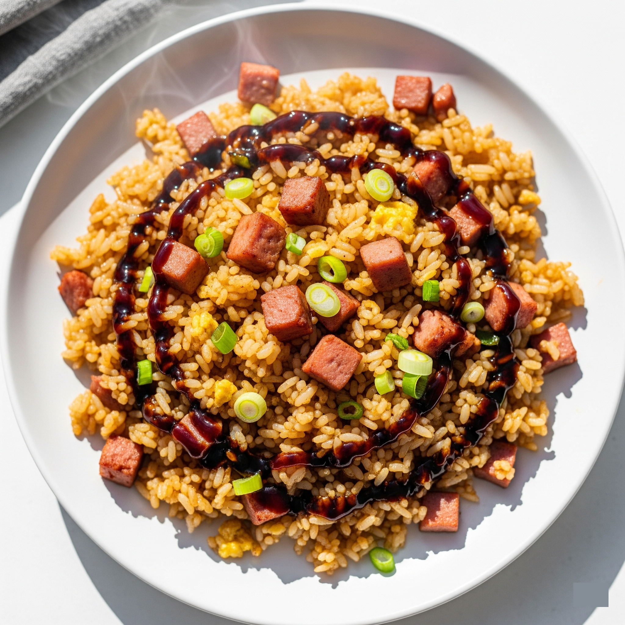 스팸간장볶음밥