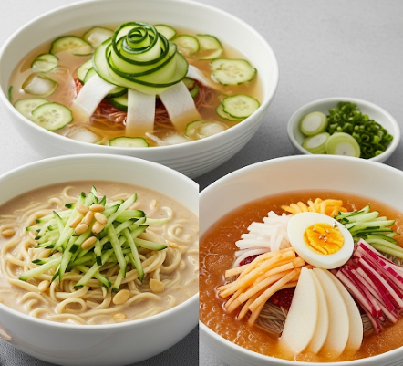 오이냉국 콩국수 냉면