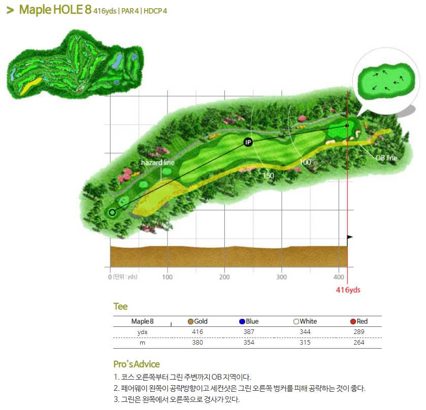 가평베네스트 골프클럽 메이플코스 8