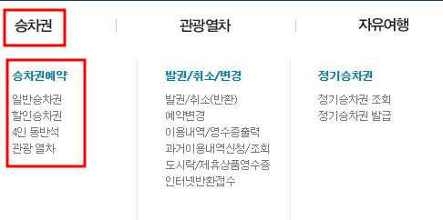 KTX&middot;SRT 예매 방법