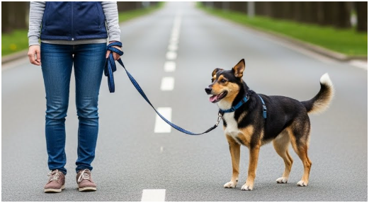 강아지 겨울 산책