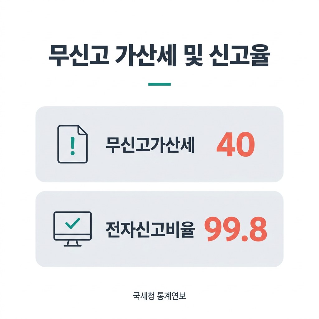 종합소득세 무신고 가산세 및 신고율