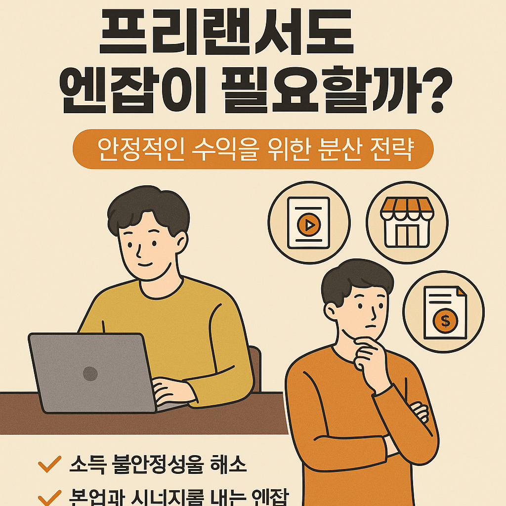 프리랜서도 엔잡(N잡)이 필요할까? 안정적인 수익을 위한 분산 전략