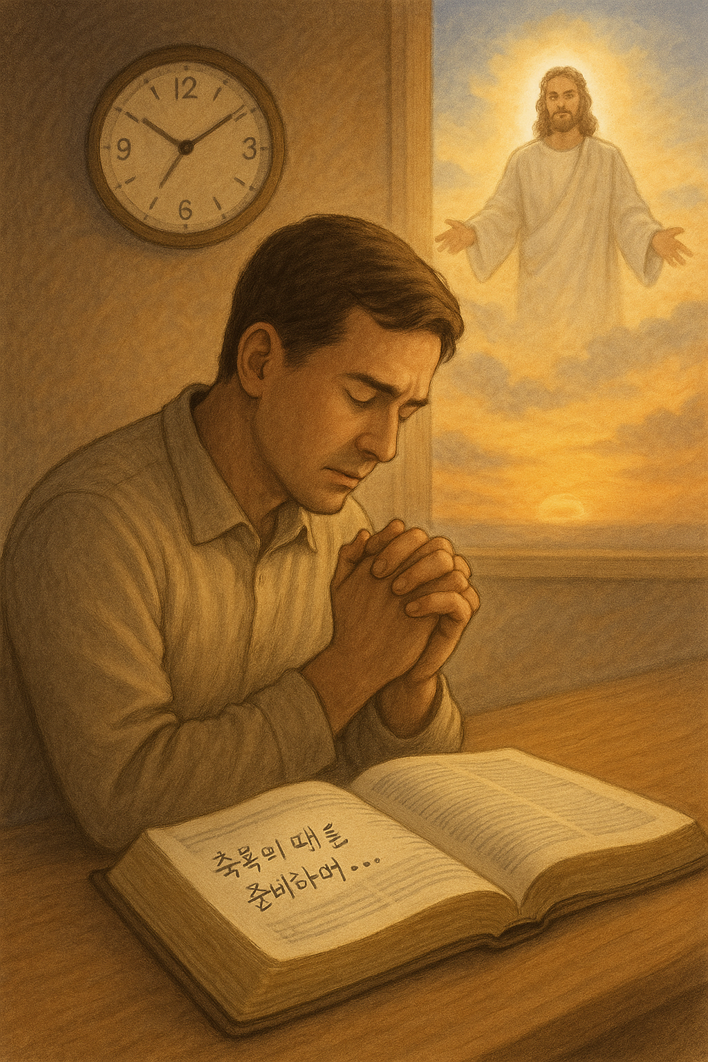 창 27:33 말씀을 보며&amp;#44; 축복을 아무때나 받을 수 있는 것이 아니며&amp;#44; 주님의 축복의 때가 있고&amp;#44; 그 축복의 때에 축복받을 수 있는 준비가 되어야 함을 알게 하셔서 감사가 되었습니다. 저도 주님께서 주시는 축복을 받아누리가 위해 재림하시는 주님을 기억하며 항상 준비된 자로서 살아가도록 오늘도 숨기도로 매순간 기도하는 모습입니다.