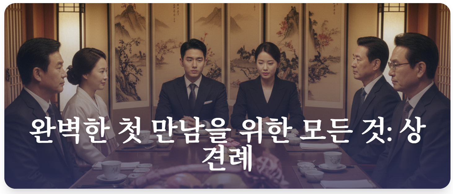 완벽한 첫 만남을 위한 모든 것: 상견례 상황별 인사말 마스터하기