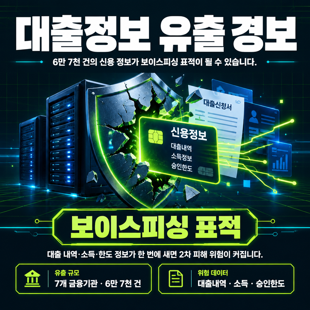 대출정보 유출 경보
