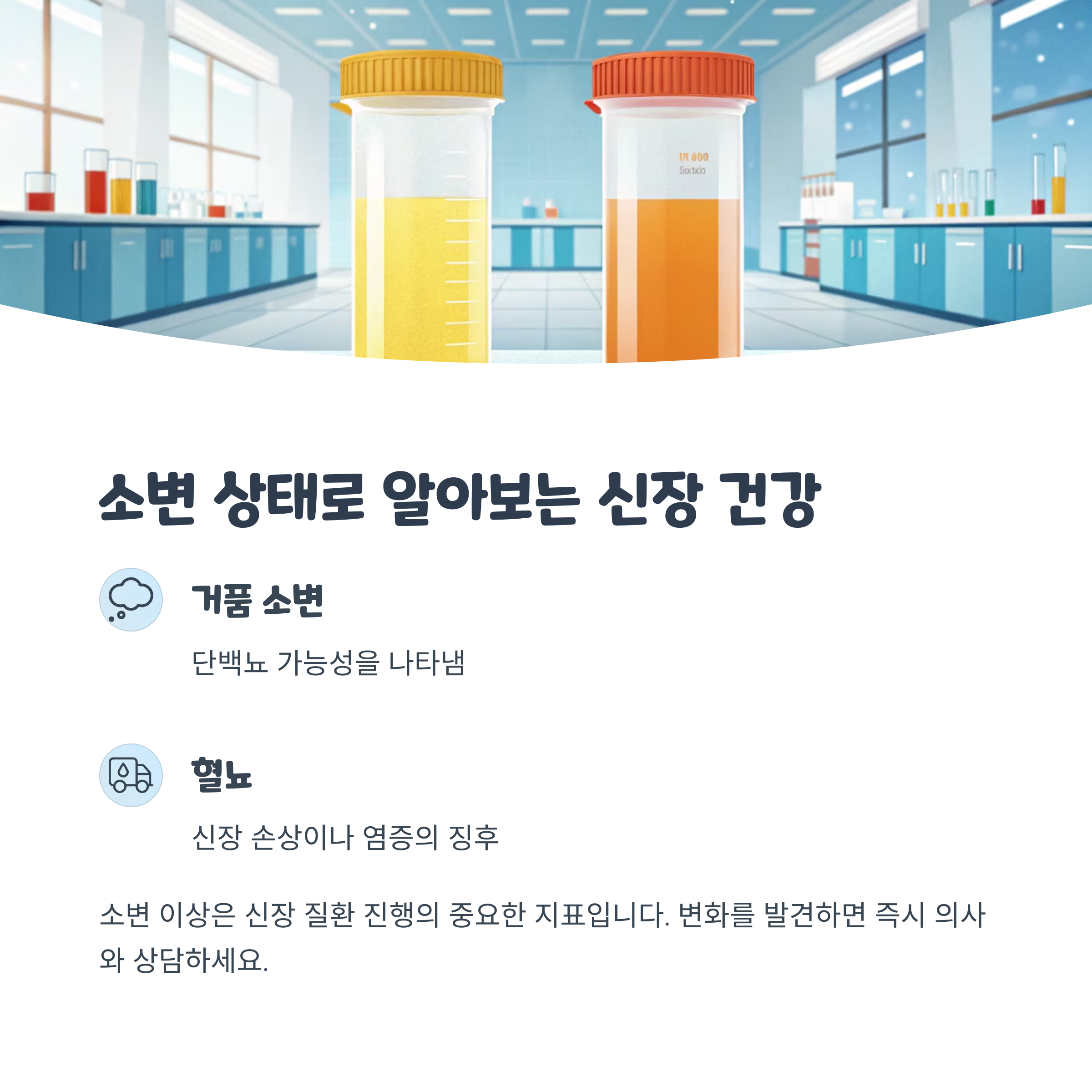 소변 거품 및 혈뇨의 중요 신호