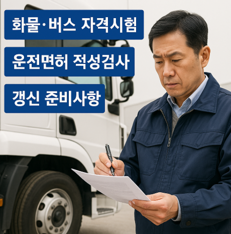 상용차 운전자 면허 갱신 절차