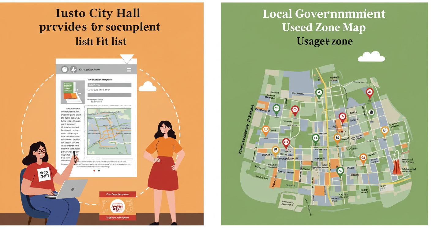 지자체별 소비쿠폰 정보 제공 방식과 주소 제한 표현 일러스트