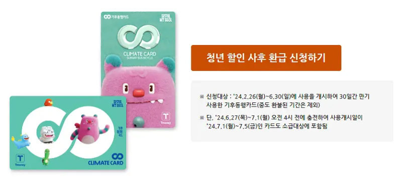 청년할인 사후환급 신청