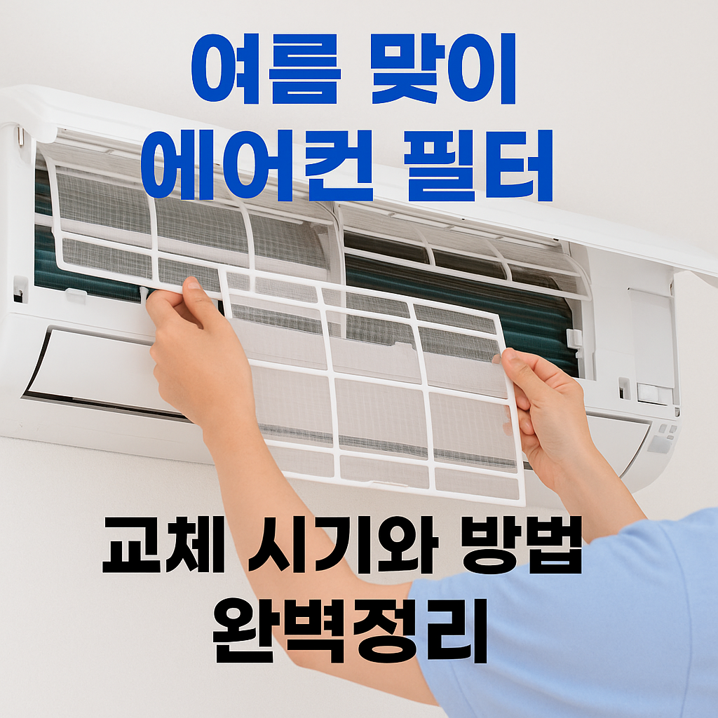 여름 맞이 에어컨 필터 교체 시기와 방법 완벽정리