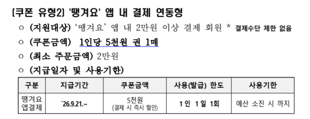 땡겨요 할인쿠폰