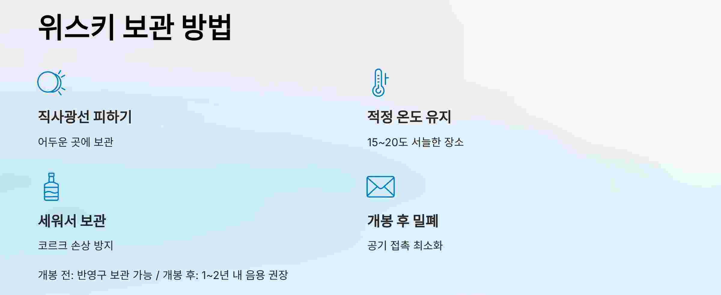 위스키-보관방법