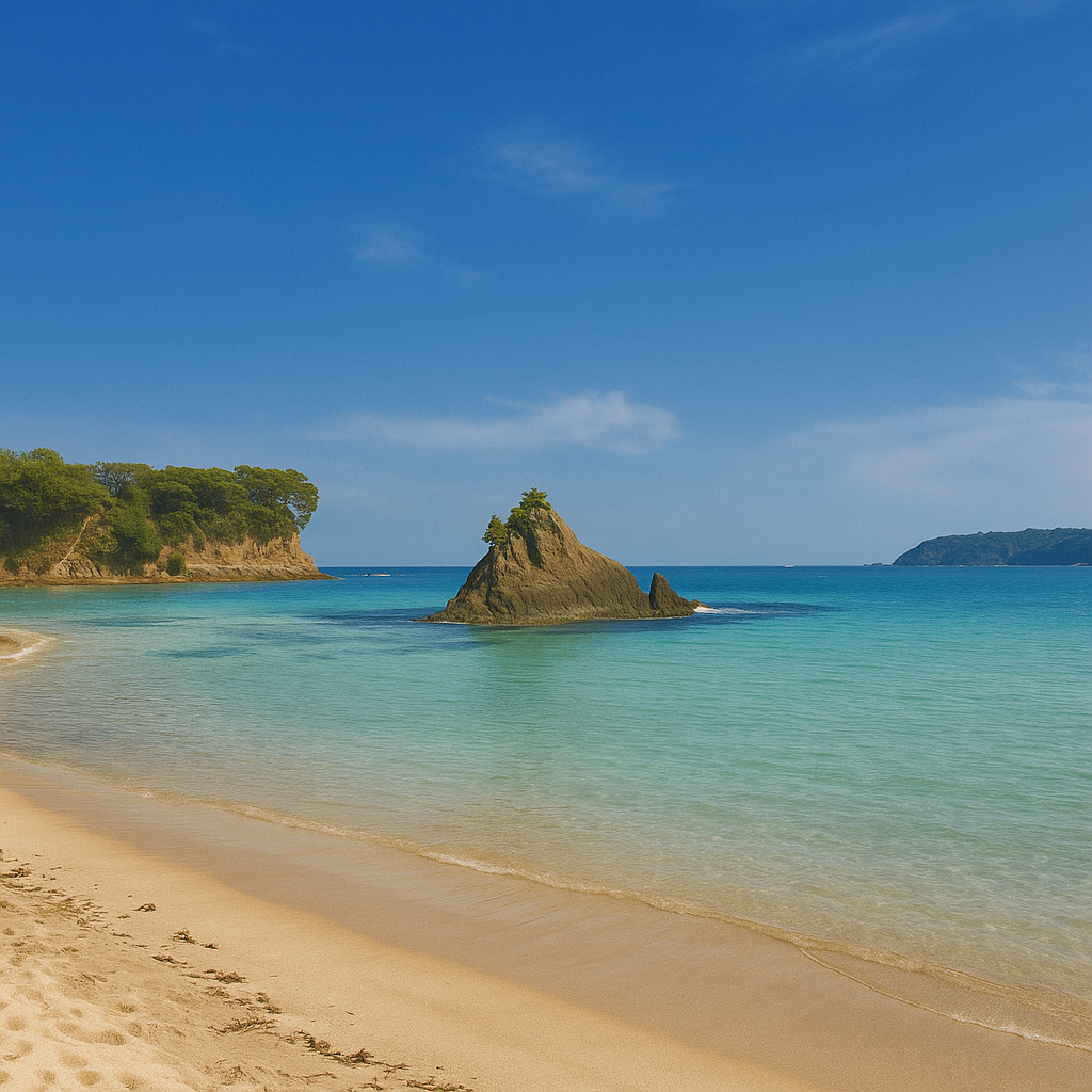 일본의 관광지 미우다 해변의 이미지