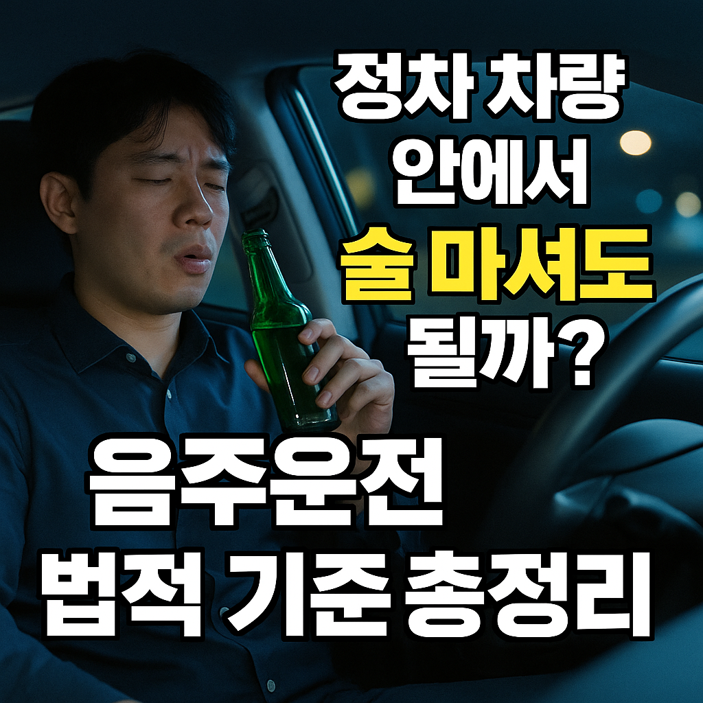 정차 차량 음주
