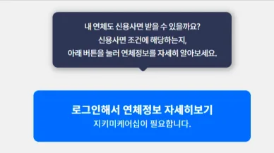 신용사면 대상자 조회