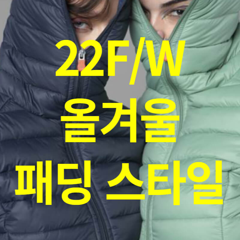 22F/W 올겨울 패딩 스타일 총 정리