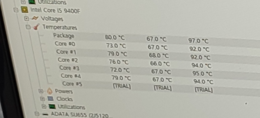 CPU 온도 100도 