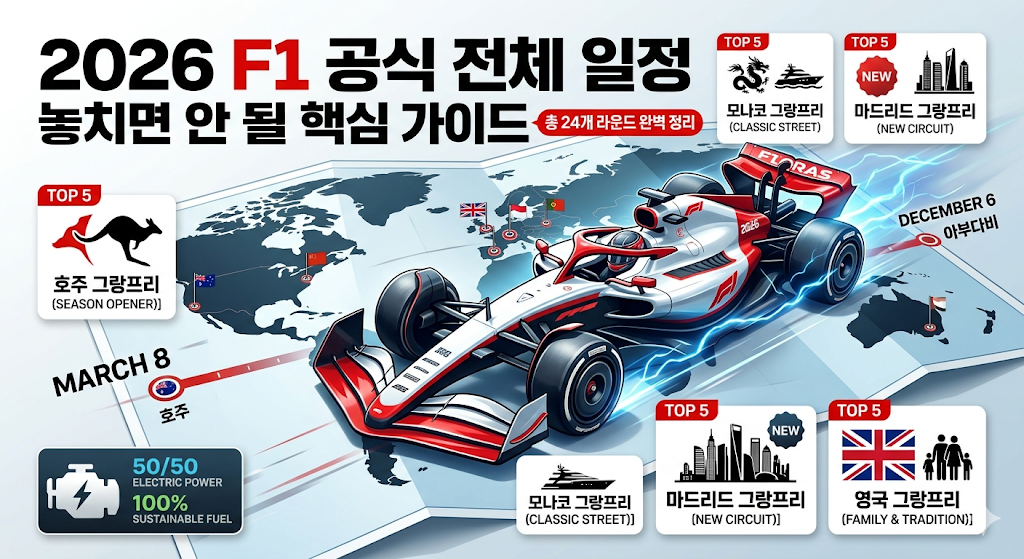 F1 월드 챔피언십 2026년 일정 & 관전포인트