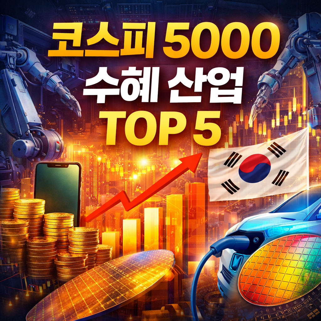 코스피 5000 수혜 산업 TOP 5