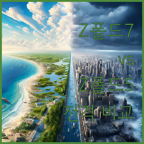갤럭시 Z폴드7 vs Z폴드5 비교 ..