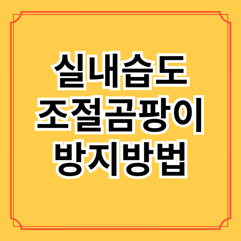 실내곰팡이방지