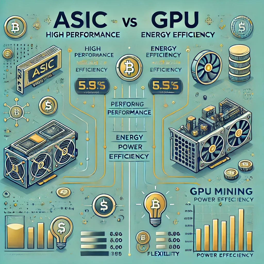 ASIC vs GPU 채굴기 (성능, 가격, 전력효율)