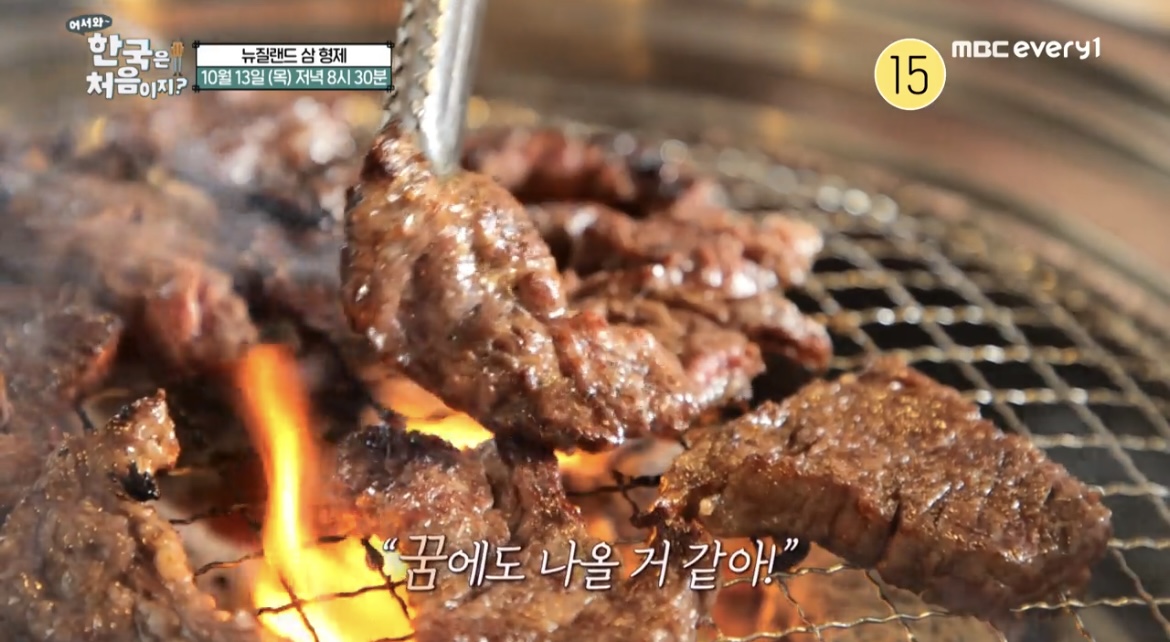 어서와한국은처음이지뉴질랜드삼형제고기사진