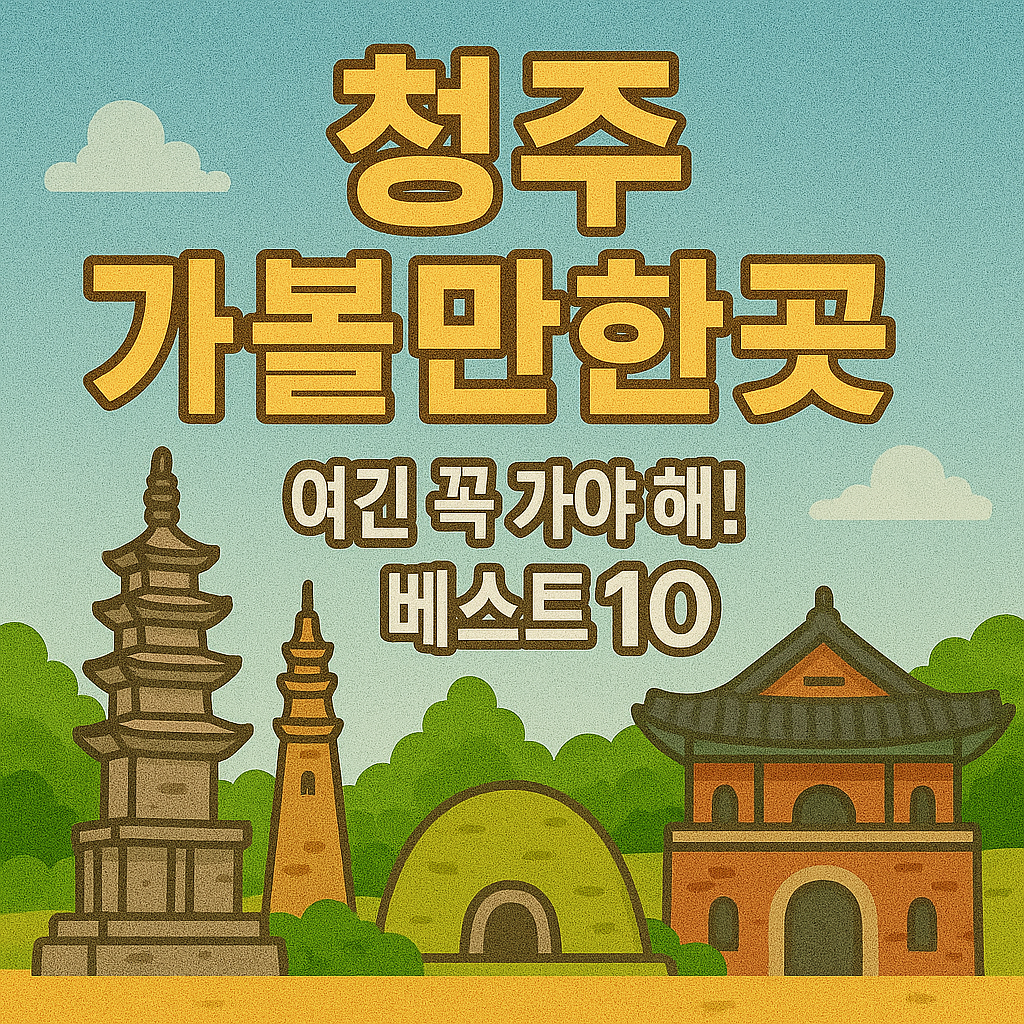 청주 가볼만한곳 베스트10