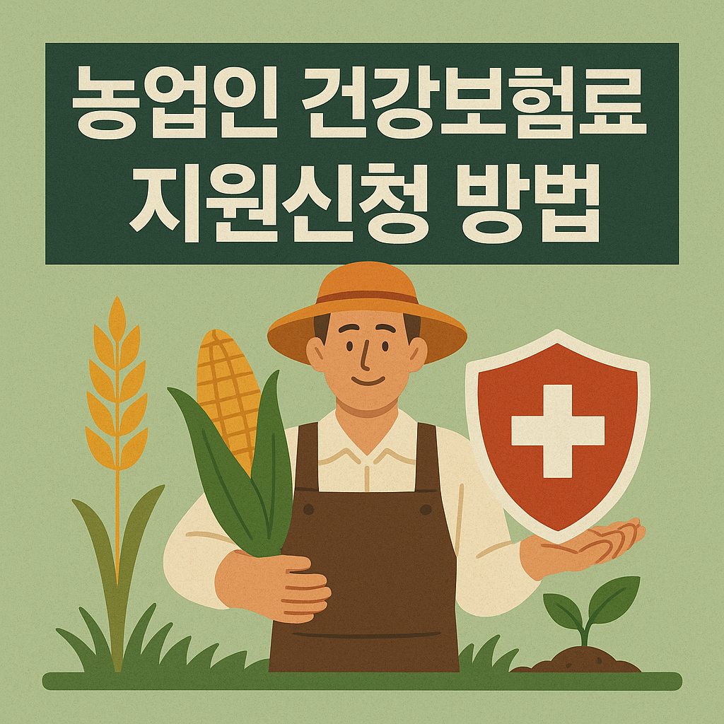 농업인 건강보험료 지원신청 방법