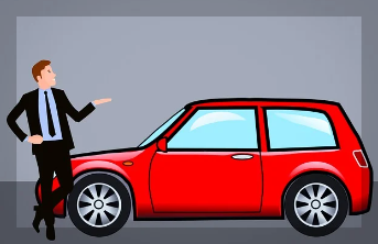 중고차를 소개하는 남자