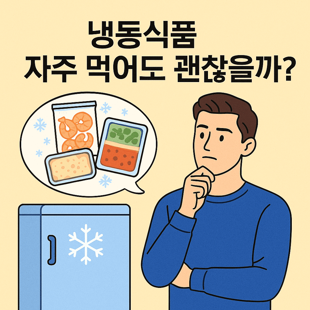 냉동 식품 자주 먹어도 될까?