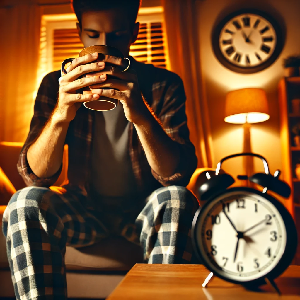 커피나 홍차 같은 카페인 음료는 피하기