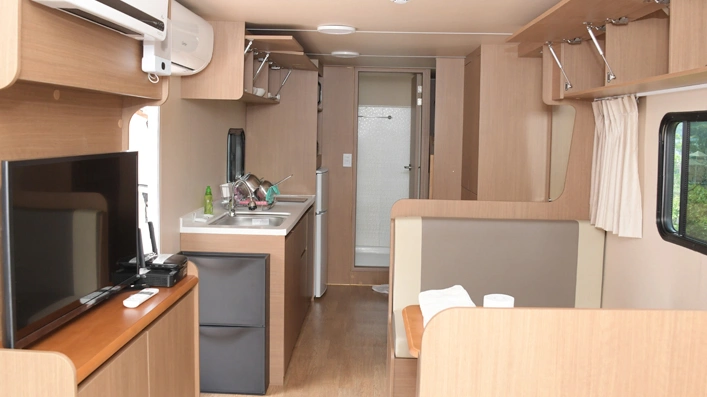 소요 별앤숲 테마파크 카라반 내부시설