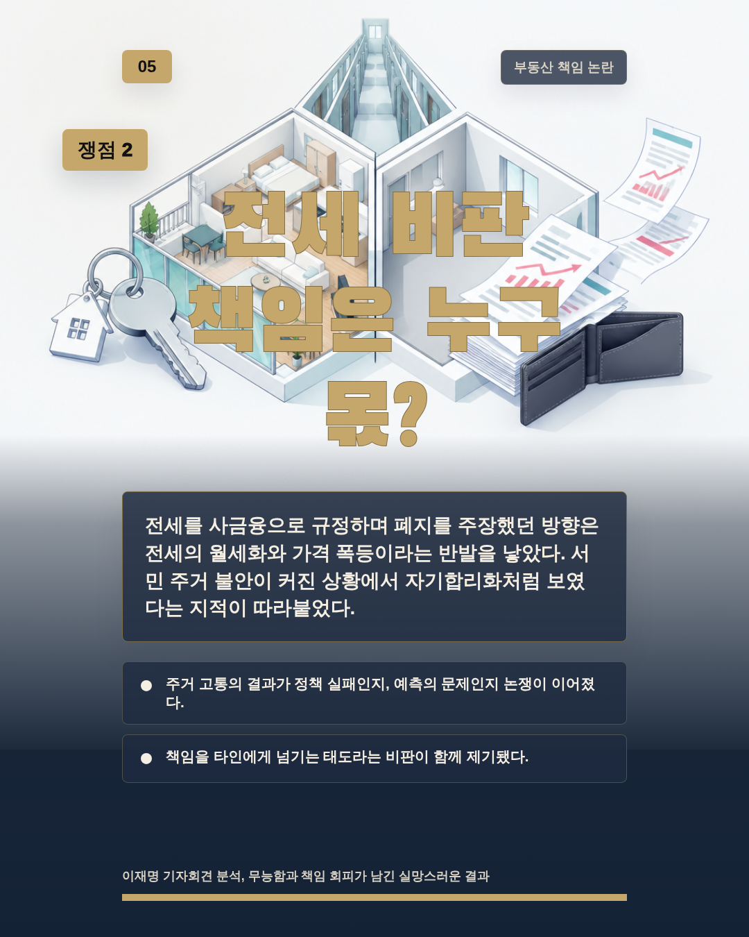 전세 비판 책임은 누구 몫?