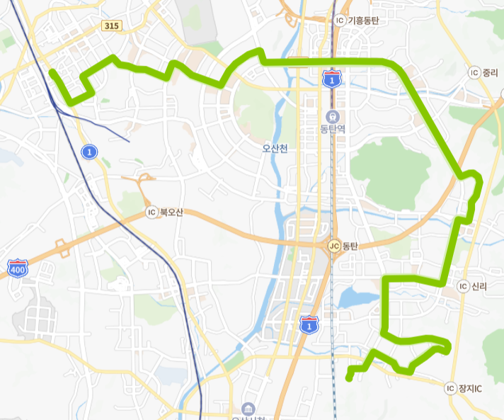 화성-73번-버스-노선-지도